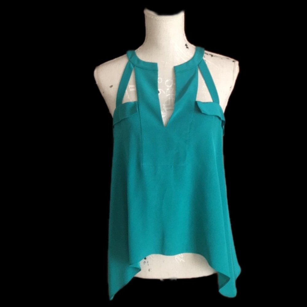 NWT BCBG MaxAzria Kayleen Silk Top-XS